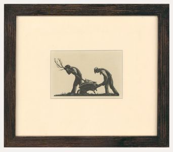 Clare Leighton (1898-1989) - Framed Lithograph, Transplanting Walnut Tree