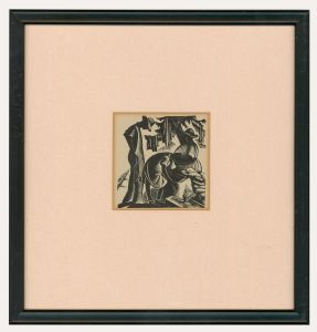 Clare Leighton (1898-1989) - Framed Mid 20th Century Lithograph, Figure Group