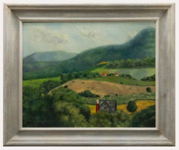 Betty Kington - 1949 Oil, Farmhouse in the Mountains