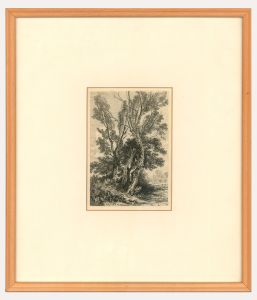 William Alfred Delamotte (1775-1863)  - 1816 Etching, Edge of the Meadow
