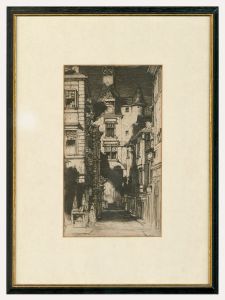 David Young Cameron (1865-1945) - Early 20th Century Etching, Amboise