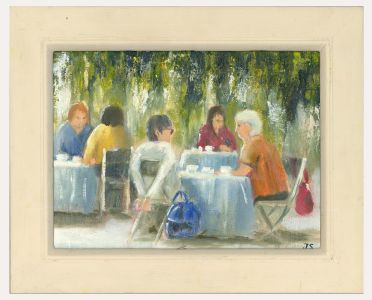 Jean Sandham - Contemporary Oil, Ladies at Leisure