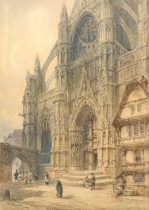 Neil Stuart Crichton (1854-1913) - 1903 Watercolour, Beauvais Cathedral