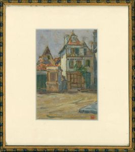 Early 20th Century Oil - Continental Street