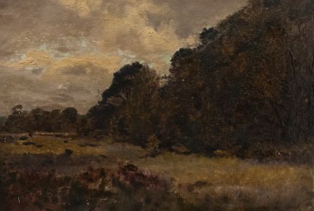 Early 20th Century Oil - The Meadow at Dusk