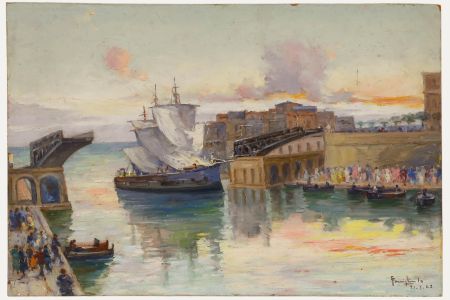 Mid 20th Century Oil - The Awaited Arrival