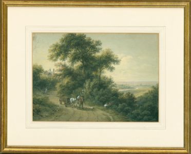 Joseph Mossmer (1780-1845)   - 1810 Watercolour, The Road Home