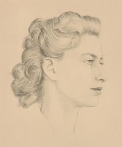 Peter Scott (1909-1989) - 1948 Lithograph, Princess Elizabeth