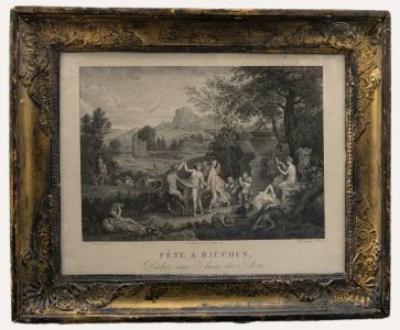 Fortier After Poussin - 1817 Engraving, Fête de Bacchus