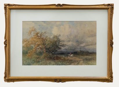 Frederick William Hattersley (1859-1942) - Watercolour, Bakewell Church