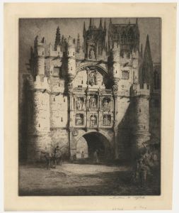 Andrew Fairbairn Affleck (1874-1935) - Etching, Arco de Santa Maria