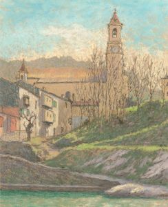Charles Joshua Kelsey (1871-1960) - Mid 20th Century Pastel, French Monastery