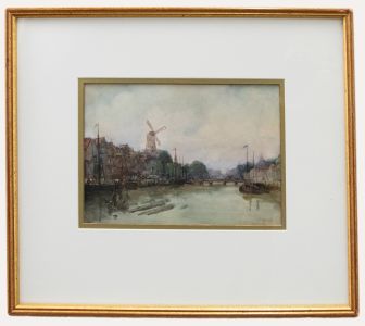 J. Morris - Framed Early 20th Century Watercolour, Amsterdam