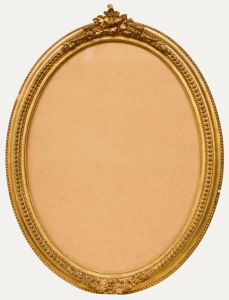 Ornate Late 19th Century Gilt Oval Picture Frame