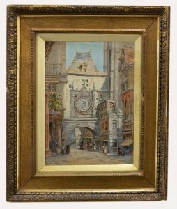 Hubert James Medlycott (1841-1920) - 1901 Watercolour, Rouen