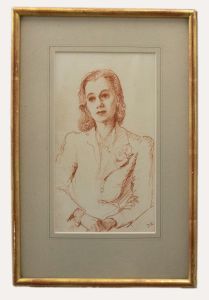 D. A. - Early 20th Century Sanguine, A Smartly Dressed Woman