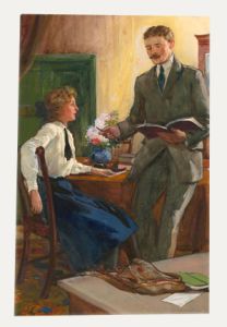 Thomas Overnell (1872-1961) - 1912 Gouache, The Tutor