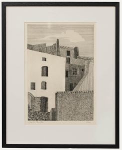 Celeste Benitte (b.1937) - 20th Century Etching, Bonifacio