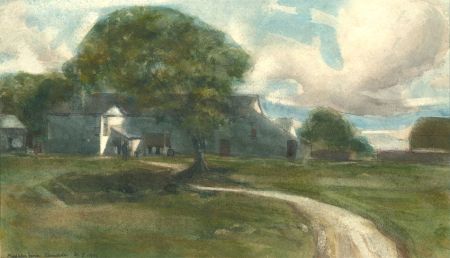 Henry Boddington (1849-1925) - 1901 Watercolour, Middleton Farm, Silverdale