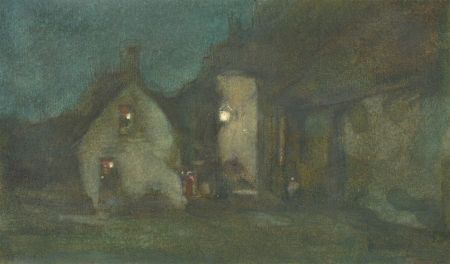 Henry Boddington (1849-1925) - 1904 Watercolour, Nocturne, Etaples, France