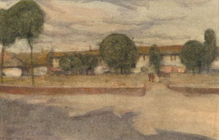 Henry Boddington (1849-1925) - 1905 Watercolour, St. Omer, France