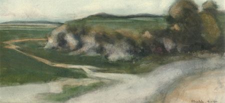 Henry Boddington (1849-1925) - 1901 Watercolour, Rural Paths, Silverdale