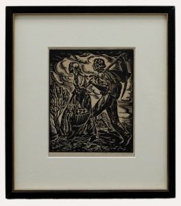 Stanislaw Raczynski (1903-1982) - Mid 20th Century Woodcut, To Work