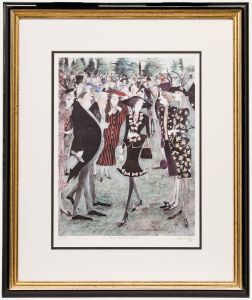 Sue Macartney Snape (b.1957)-Contemporary Lithograph, The Incredibly Rich Woman 