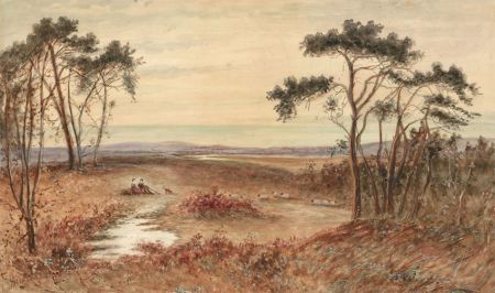 E. Adams - Late 19th Century Watercolour, Romance in the Moors