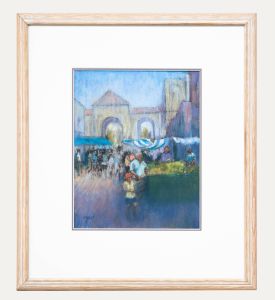 Michael Frost - 20th Century Pastel, Market Day in Andalusia