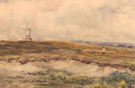 Ducth School Early 20th Century Watercolour - The Shepherd