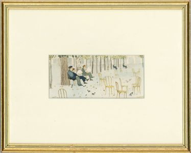 Ray Evans (1920-2008) - Framed Watercolour, Palais Royale Gardens