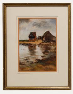 Sheelah R Michalski - Framed 20th Century Pastel, Norfolk Coastal Scene