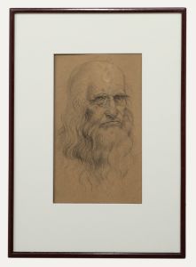 After Leonardo da Vinci - Early 20th Century Graphite Drawing, Self Portrait