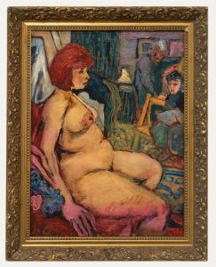 Manner of Oskar Kokoschka - Early 20th Century Oil, The Life Model