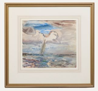 Robert G.D. Alexander (1875-1945) - Framed Watercolour, Slanting Sails