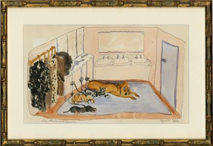 Framed Mid 20th Century Watercolour - The Ambassadors