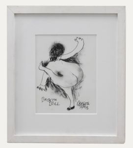 Julian Dyson (1936-2003) - 20th Century Charcoal Drawing, Broken Doll