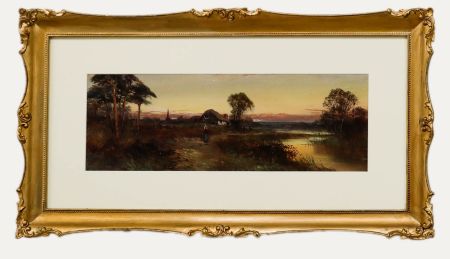 Francis E. Jamieson (1895-1950) - Framed Oil, Rural Landscape at Dusk