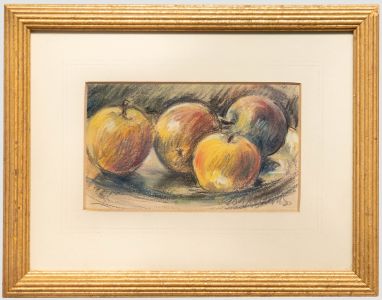 Glo Williams (b.1940) - Contemporary Pastel, Still Life of Apples