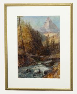 Donne - 1870 Oil, Mountain Bridge