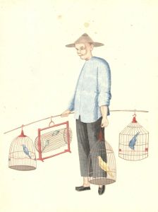 Early 20th Century Watercolour - The Bird Catcher