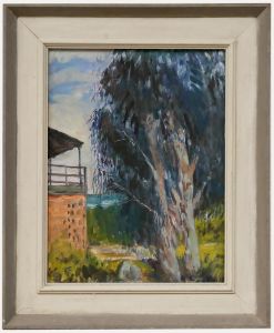 Framed 20th Century Oil - Australian Coastal Scene