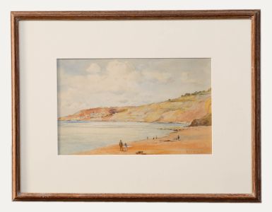 Alfred Henry Hart (1866-1953) - Watercolour, Walking The Coastline