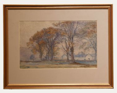 Henry Samuel Teed (1883-1916) - Framed Watercolour, Behind the Stable Yard