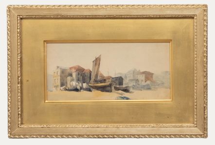 Attrib. John Crome (1768-1821) - Framed Watercolour, Beached Boats