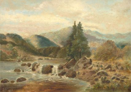 F. Donovan - 1895 Oil, Highland River