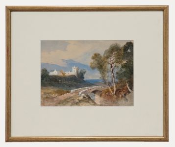 Late 19th Century Watercolour - Towards the Castle