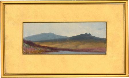 R. Ray - Framed Mid 20th Century Watercolour, Moorland Landscape