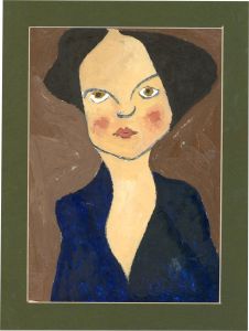 Ben Carrivick - Contemporary Oil, Lady in Blue